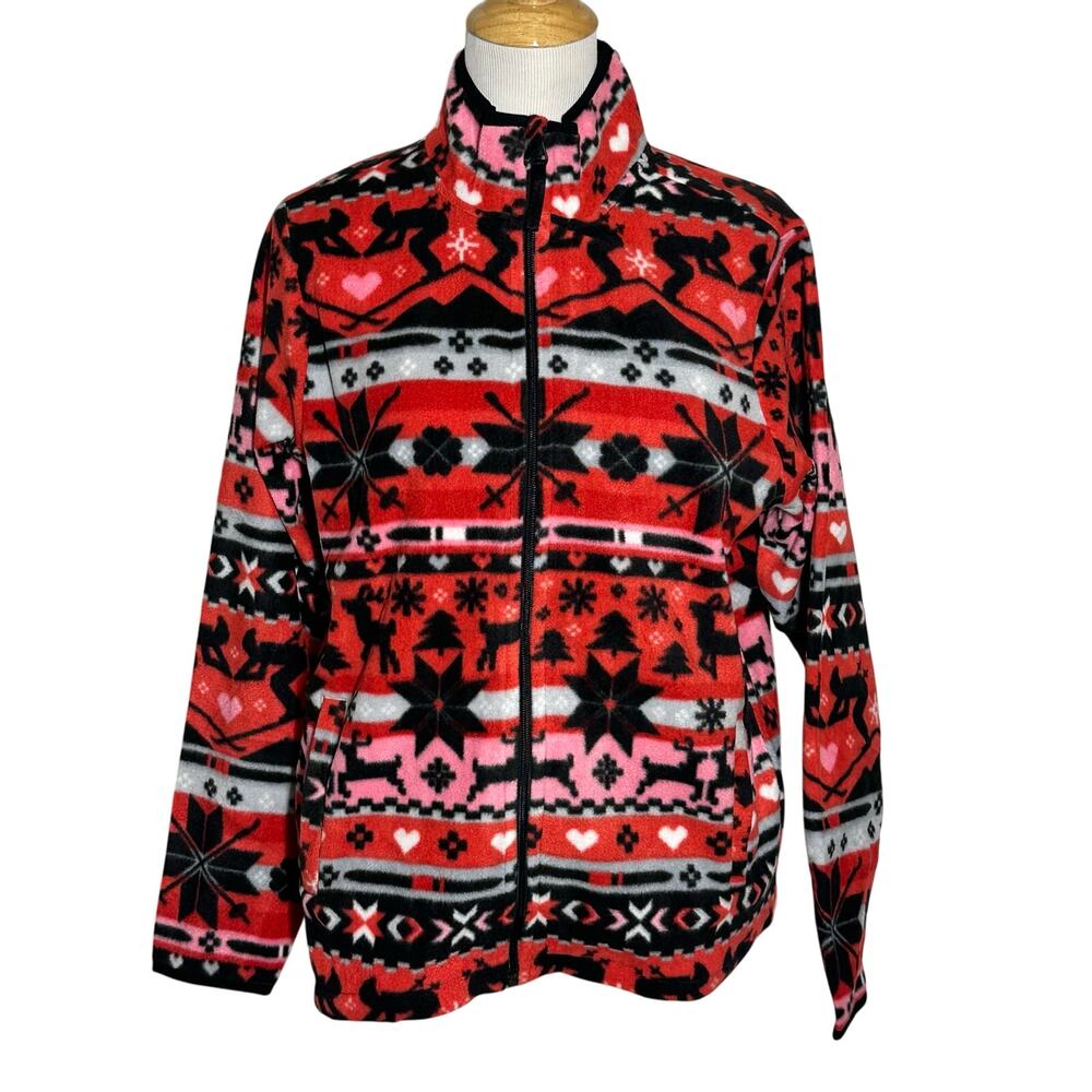 Vera Bradley Fleece Zip Up Jacket Sz M NWT